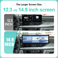 Autoradio GPS Android 14 14,9 pouces avec Carplay, lecteur multimédia BT pour AUDI A1 2010-2018, écran de navigation, lecteur DVD, DSP