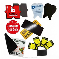 Aimant de réfrigérateur personnalisé pour agent immobilier, impression de logo sur carte de visite, forme découpée, magnétique, imperméable, laminé