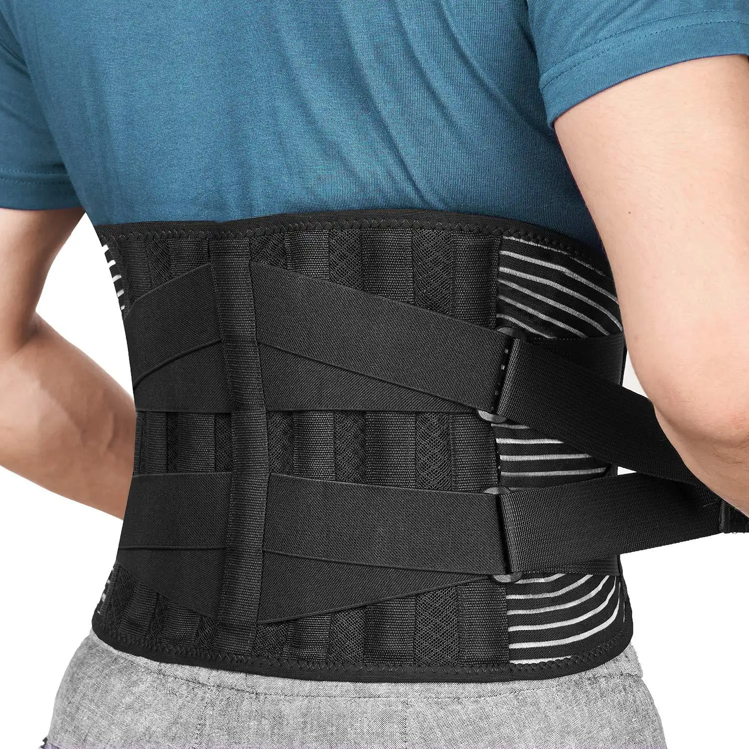Cinta inferior da costas personalizada para alívio da dor nas costas, cinta médica de apoio lombar para homens e mulheres