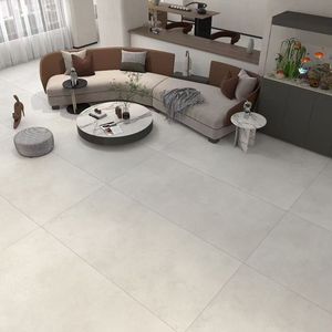 Azulejos <span class=keywords><strong>de</strong></span> Porcelana <span class=keywords><strong>Microcemento</strong></span> Gris Claro con Acabado Mate para Revestimiento <span class=keywords><strong>de</strong></span> Pisos y Paredes - Product Image 4