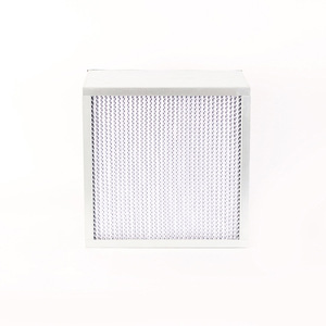 Cao hiệu quả phòng sạch HVAC Bộ lọc không khí tùy chỉnh sâu xếp li sợi thủy tinh khung nhôm bảng điều chỉnh <span class=keywords><strong>HEPA</strong></span> loại hộp điều kiện mới - Product Image 4