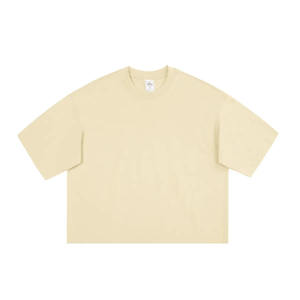 Fabrication de t-shirts Boxy personnalisés Logo DTG 100% coton T-shirt homme lourd T-shirt coupe Boxy de haute qualité - Product Image 4