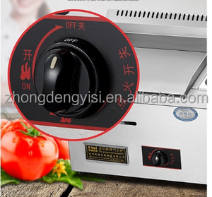 Commercial LPG Gas Flat Griddle and Deep <b>Fryer</b> Gas Grill <b>Machine</b> Hot Sale Snack Food Multifunction Provided - Product Image 5