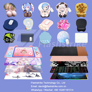 Personalizado Anime Cartoon Office Desk Pad Set Bonito <span class=keywords><strong>Silicone</strong></span> Suporte de Pulso Anti-Slip Borracha Espessada Pequeno Mouse Teclado Mat Água - Product Image 4