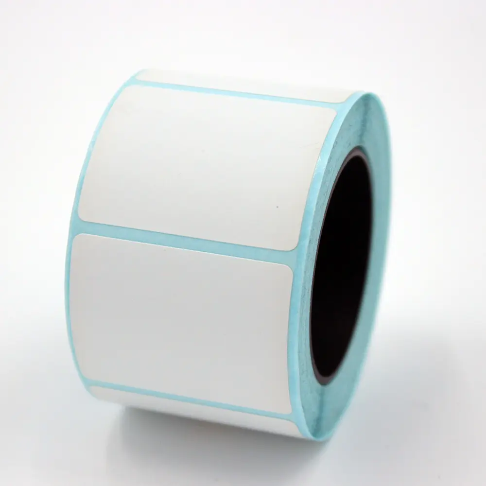 Wholesale Blank White Custom Printing Direct Thermal Barcode Paper Labels Sticker Rolls