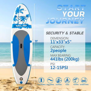 Set de Accesorios para Tabla de Paddle Surf, Kit de Surf Inflable con Remo de Una Sola Hoja, Bomba de Aire, Aleta Trasera, Cuerda de Seguridad, Kit de Reparación y Bolsa de Almacenamiento - Product Image 3