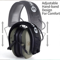 Casque tactique Bluetooth à réduction de bruit électronique avec prise de son panoramique et positionnement pour le tir en extérieur et la chasse