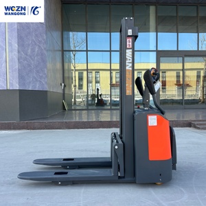 WGZN Hoog Rendement Elektrische Stapelwagen 1,5 Ton 3m Hydraulische Magazijn Goederenhandling Pallet Stapelwagen - Product Image 3