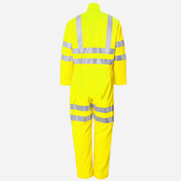 Combinaison de travail réfléchissante 100% coton imperméable personnalisable haute visibilité pour hommes, uniforme de travail ANSI Classe 3 EN ISO 20471 Classe 3 pour mineurs