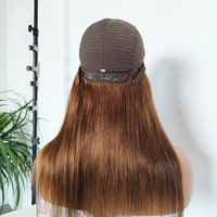Perruque Topper Sans Colle en Cheveux Humains Vierges HD de Haute Qualité, Base en Soie 6x6 Pouces, Dentelle Française, Vente en Gros