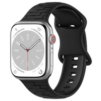 Bracelet intelligent en silicone multi-couleurs avec fermoir papillon pour I Watch 38 40 41 42 44 45 49MM