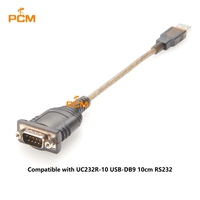 Cable Serial RS232 USB a DB9 con Chip FTDI FT232RL Compatible con UC232R-10 USB-DB9 10cm RS232