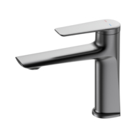 Robinet de salle de bain en laiton massif sans plomb à une poignée Robinet de lavabo pour constructeur d'appartements de salle de bain