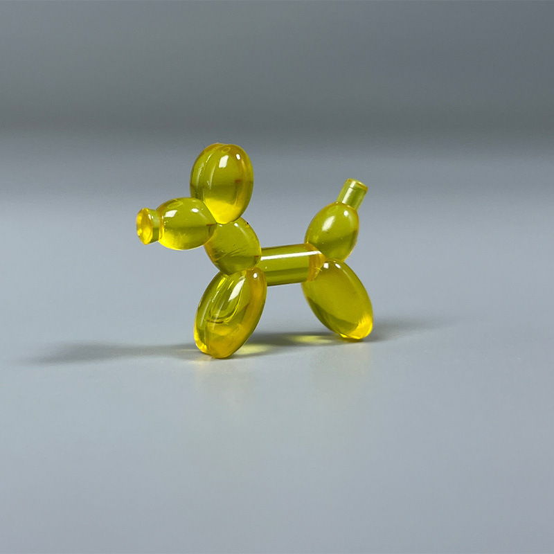 Bleo perro amarillo transparente
