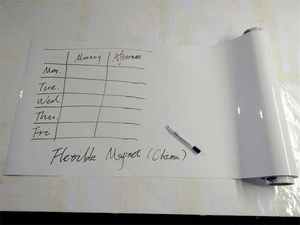 कस्टम चुंबकीय सूखी व्यामार्जनीय Whiteboard रोल स्वयं चिपकने वाला के साथ बढ़ते के लिए वापस चुंबकीय व्हाइटबोर्ड फिल्म स्कूल - Product Image 2