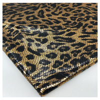 Tissu élastique imprimé léopard, estampage à chaud, Spandex, motif serpent, motif tigre, pour robe de maillot de bain