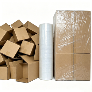 Film d'emballage transparent auto-adhésif <span class=keywords><strong>à</strong></span> haute cohésion, résistant <span class=keywords><strong>à</strong></span> l'humidité, biodégradable <span class=keywords><strong>à</strong></span> 100 %, dérivé de plantes, pour colis industriels - Product Image 3