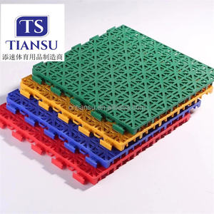 Carreaux de sol modulaires en plastique pour extérieur, équipement pour terrains de basketball, volleyball, pickleball - Product Image 6
