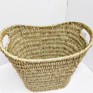 Panier de rangement Bobai rectangulaire en paille tressée couleur naturelle, organisateur de décoration intérieure RD233060 - Product Image 5