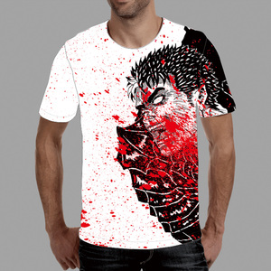 T-<span class=keywords><strong>Shirt</strong></span> sportiva in poliestere a maniche corte da uomo all'ingrosso stampa su tutta la superficie T-<span class=keywords><strong>Shirt</strong></span> stampata digitale 3d maglietta estiva di moda <span class=keywords><strong>Anime</strong></span> - Product Image 4