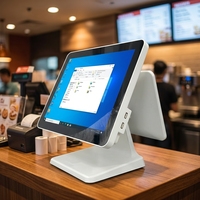 Systèmes de point de vente tout-en-un, écran tactile 15,6 pouces, Windows 10, Intel Core I3, 4+64 Go, capacitif 10 points, pour supermarché