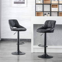 Tabouret de bar réglable moderne, vintage et rétro, avec revêtement en tissu suédé, pour comptoir de cuisine, mobilier de bar, tabourets et chaises
