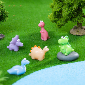 Adorables figurines de dinosaures miniatures en résine pour micro-paysages, décorations pour jardin féerique, maison de poupée, cadeau - Product Image 3