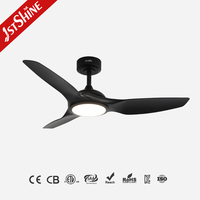 Ventilador de Techo Inteligente 1stshine con Control por Voz Mediante Aplicación Wifi, Aspas de ABS Inteligentes, Control Remoto, Eficiente, de Calidad, con Luz LED