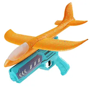 2023 Hot Sale soft bullet toy guns for boys foam aircraft gun catapult toy air plane gun jouets avions