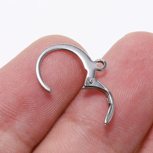 Stainless Steel Ear <b>Hooks</b> Round Gold Silver Plated For <b>Earring</b> Making Jewelry Findings Components DIY Accessories - Product Image 2