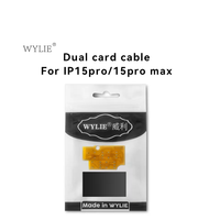 WYLIE eSIM Konverter zu SIM für iPhone 15 Pro/15 Pro Max, Integrierte Dual-Karten-Aufkleber, Empfohlen: Einzelkarte stabiler