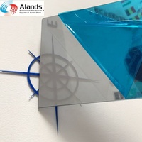 Feuille de plastique acrylique miroir argentée de grande taille personnalisée en gros