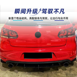 สปอยเลอร์หลัง Amp-Z สีดำด้าน สำหรับรถ Volkswagen Golf 6 Gti Mk6 ปี 2009-12 สไตล์แต่ง - Product Image 1