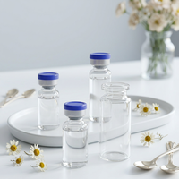 Flacons en verre avec bouchon de couleur personnalisée, 3 ml, 5 ml, 10 ml, 20 ml, flacons en borosilicate transparent ou ambré pour l'emballage médical
