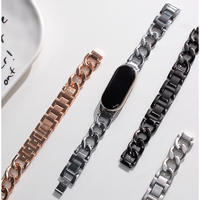 Bracelet en acier inoxydable Miband 10 9 8 pour Xiaomi Smart Band 10, bracelet en maille milanaise pour Xiaomi Mi Band 9 8