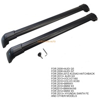 Barres de toit en aluminium noir de haute qualité avec pieds en plastique pour VOLVO V60/XC60 – Offre Spéciale