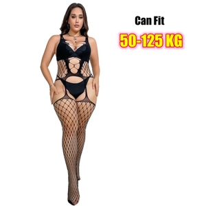 Lencería Sexy Elástica para Mujer, Talla Grande, Mono con Aberturas, <span class=keywords><strong>Ropa</strong></span> <span class=keywords><strong>Interior</strong></span> Sexy para Mujer Voluptuosa - Product Image 4