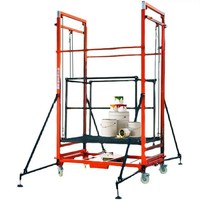 Échafaudage électrique pliable portable à charge de 350 kg, plusieurs modèles, plateformes d'échafaudage avec télécommande