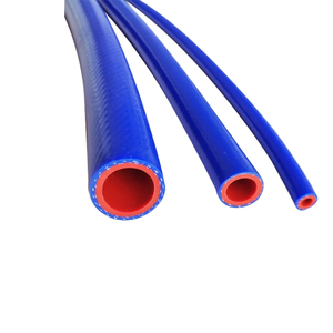 Tubo Flessibile in Silicone per Auto, Alta Temperatura 220°C, Resistente ad Alta Pressione, Tubo per Vuoto a Doppia Treccia con Morsetto, Linea Blu per Aria Calda - Product Image 1