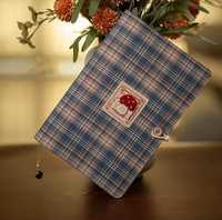 Carnet en tissu LABON à carreaux et patchwork, rechargeable, brodé, couverture en tissu, agenda de voyage, format A5 A6, cadeau pour elle