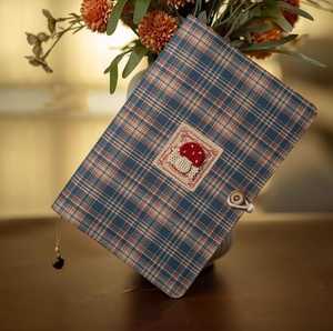 LABON - Diario de Tela con Parches a Cuadros, Recargable, Cuaderno Bordado, Agenda con Cubierta de Tela, Planificador de Viajes, <span class=keywords><strong>Libro</strong></span> A5 A6, Regalo para Ella - Product Image 6