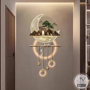 Peinture décorative pour couloir d'entrée, nouveau style chinois, nature morte à <span class=keywords><strong>neuf</strong></span> poissons - Product Image 3