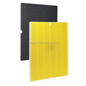 Replacement Filter I Compatible with Winix C555 116131 Air Purifier, H13 HEPA Washable Advanced Carbon Filter yellow
