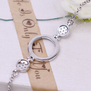 Composants de bijoux WENCHI S925 en argent, maillons ronds de 15 mm pour perles, pour la création de bracelets et accessoires DIY - Product Image 4