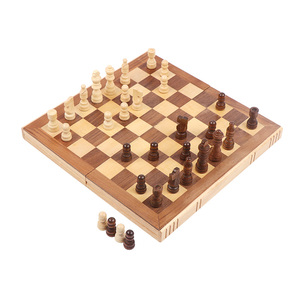 Tùy Chỉnh Dành Cho Người Lớn Trẻ Em Món Quà Gia Đình Đồ Chơi Trò Chơi Bàn Cờ Giáo Dục Khác Đồ Chơi Bằng Gỗ Có Thể Gập Lại Hội Đồng Quản Trị Trò Chơi Cờ Vua Thiết Lập - Product Image 1