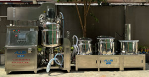 เครื่องผลิตยาสีฟันถังสุญญากาศเครื่องผลิตยาสีฟันอุปกรณ์การผลิตเครื่องสำอางเครื่องจ่ายยาสีฟันความเร็วสูง - Product Image 2