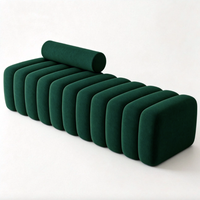 S-A Leinen Modulares Ecksofa-Set mit Schwammfüllung für Apartments & Villen, Dropshipping in die USA