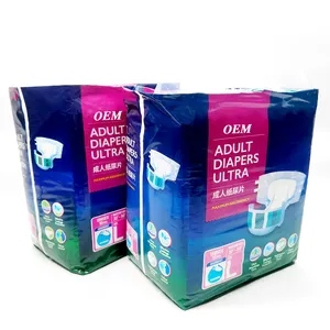 Wholesale Organic Cotton Biodegradable Disposable Taped Adult Diapers for Sale Pants from China