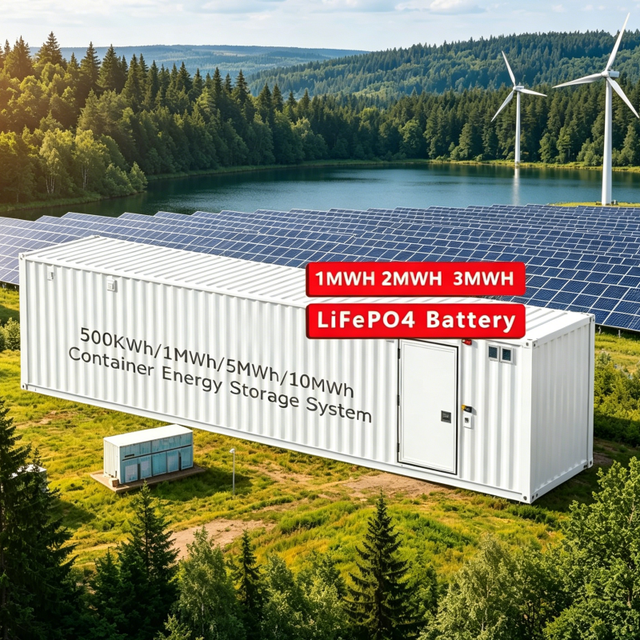 1mwh Lifepo4 Lithium Ion Battery Storage Container for Solar Power Grid Energy Storage System 6000 Cycle Life 10 Year Warranty