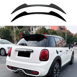 Mini Cooper S Rear Spoiler Piano Black Carbon Fiber Texture F55 F56 2014-24 Trunk Wing ABS Material - Product Image 3